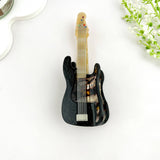 Fun Guitar Acetate Hair Clip, Instrument Shaped Hair Claw