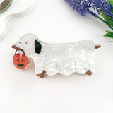 Halloween Dachshund Hair Claw Clip