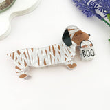 Halloween Dachshund Hair Claw Clip