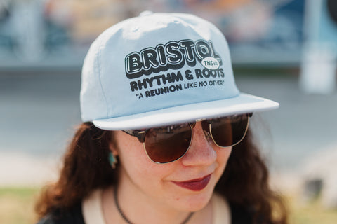 Blue "Bubble Letter" Hat
