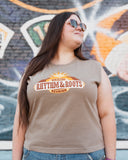 Brown "Sun" Tank Top