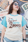 Blue "Boot" T-Shirt
