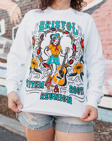 Preorder: Bristol Rhythm & Roots Reunion Tattoo Design Long-Sleeve Shirt