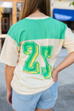 #25 "Jersey" SS T-Shirt (Green / Cream)