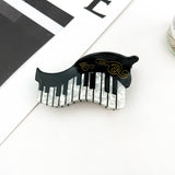 🎹 Dancing Fingers Piano Acetate  Musical-Inspired Claw Clip