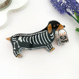 Halloween Dachshund Hair Claw Clip