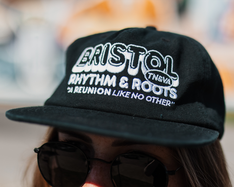 Black "Bubble Letter" Hat