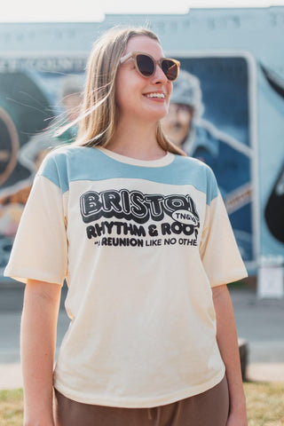 Bristol Rhythm and Roots Camp Tee-Blue