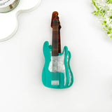Fun Guitar Acetate Hair Clip, Instrument Shaped Hair Claw
