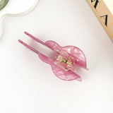 Pink Guitar Hair Claw Clip