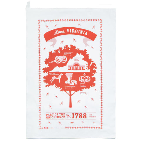 Love, Virginia Tea Towel
