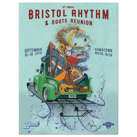 Bristol Rhythm & Roots Reunion Official Festival Poster 2016