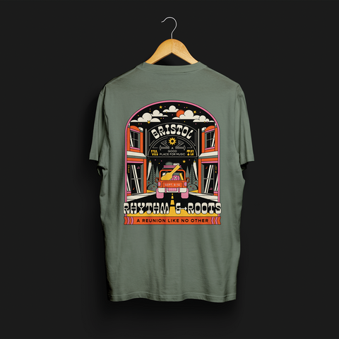 2023 Poster T-Shirt Sage Green