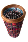 Spring Colors Over Glass Basket