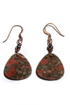 Copper w/ Natural Stone Earring
