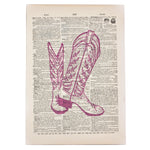 Pink Boots Dictionary Art