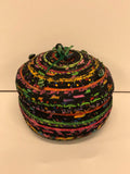 Artisan Woven Multi-Colored Basket